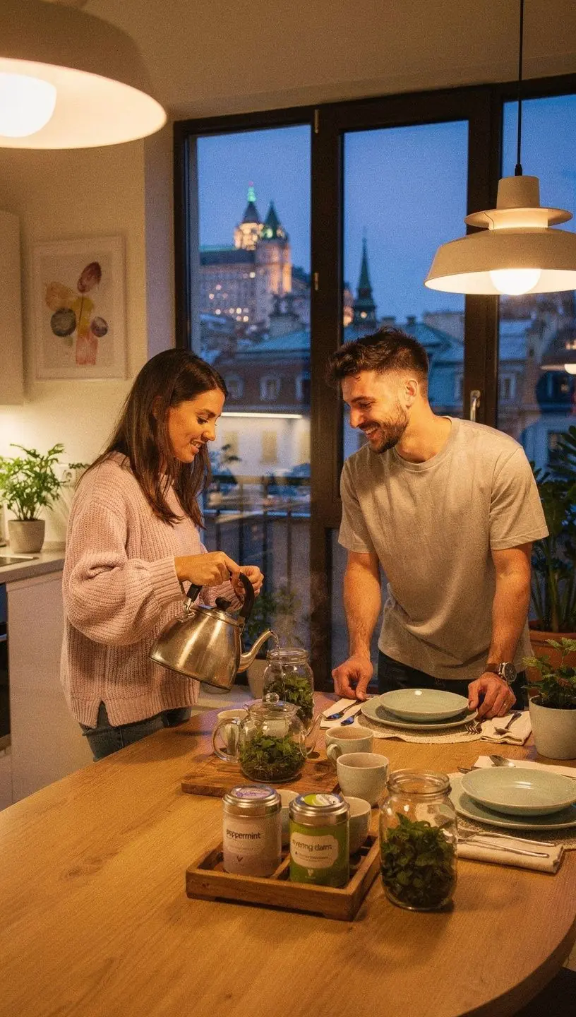 Frissítő tea, mellette egy jegyzetfüzet, tele hasznos tanácsokkal.